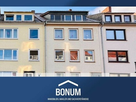 BUNTENTOR / 2-Zimmer-EG-Wohnung in südwest-Lage u. Balkon mit separatem App. im Tiefgeschoss