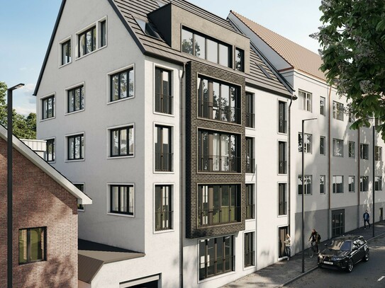 Charmante Stadtwohnung mit 1,5 Zimmern und großer sonniger Fensterfront