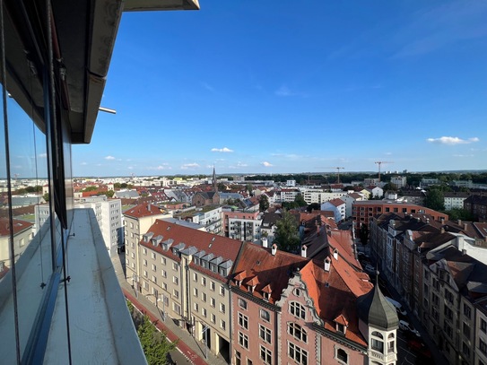 ZU MIETEN: Möblierte 1,5-Zimmer-Wohnung über den Dächern von Neu-Ulm