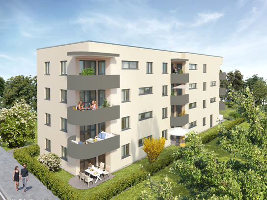 Modern geschnittene Eigentumswohnung mit 3 Zimmern und Balkon