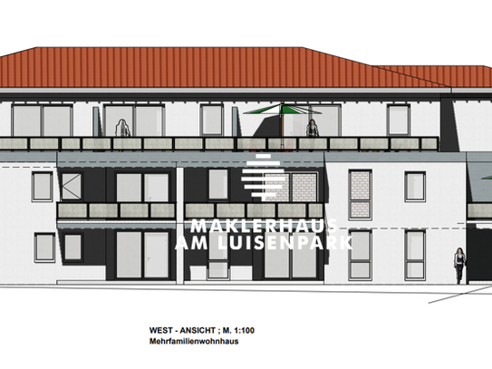 Seltenes PENTHAUS 3-Zi. mit Dachterrasse im energieeffizienten Neubauprojekt Flemlingen bei Landau