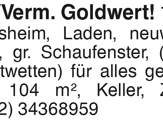 Goldwert! 1A Crailsheim