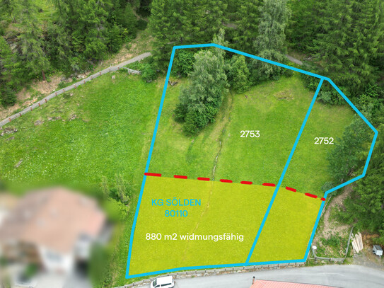 Traumhaftes Baugrundstück in Sölden: Zentrumsnah und widmungsfähig zum Verkauf!