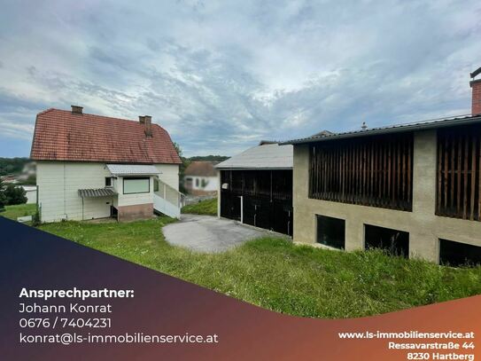 Ehemaliges Gästehaus direkt im Kurort Bad Tatzmannsdorf - mit schöner Aussicht und Baugrundstück
