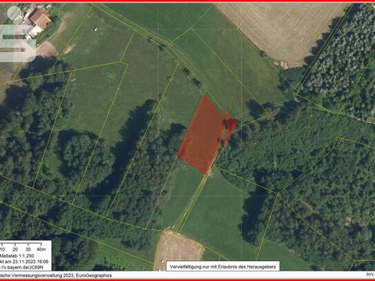 Kleines landwirtschaftliches Grundstück/Wiese am Stadtrand von Zwiesel