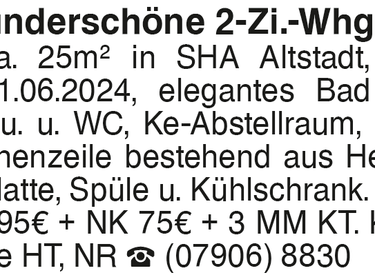 Wunderschöne 2-Zi. Whg