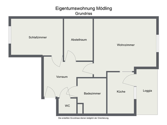 Ruhelage in Mödling mit Südloggia