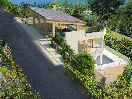 VILLENPROJEKT: Exklusive Villa mit einzigartigem Seeblick und Pool