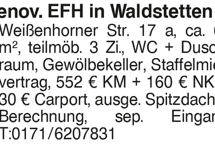 renov. EFH. in Waldstetten