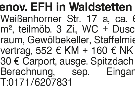 renov. EFH. in Waldstetten