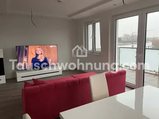 [TAUSCHWOHNUNG] Biete 3-Zimmer Wohnung (Penthouse) mit toller Nachbarschaft