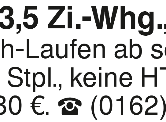 Schöne 3,5 Zi.-Whg.