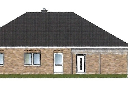 **Neubau - Bungalow-Haushälfte in direkter Ortskernlage!**