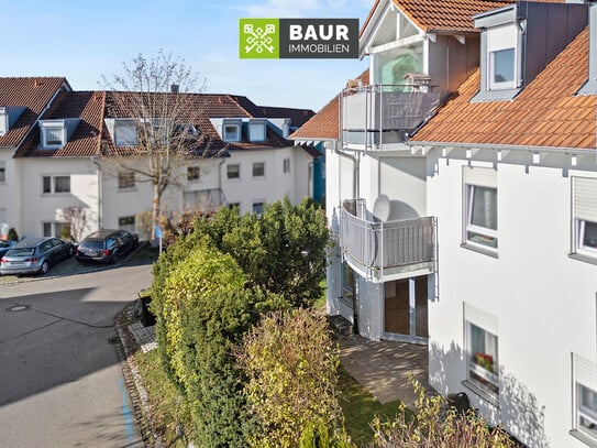 360° |Helle 2-Zimmer-Wohnung mit Terrasse und Tiefgaragenstellplatz in ruhiger Wohnlage von Bad Waldsee!