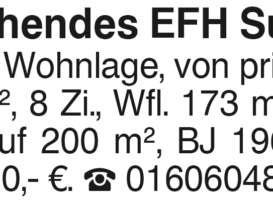 Freistehendes EFH Sulzdorf