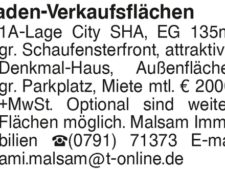 Laden-Verkaufsflächen