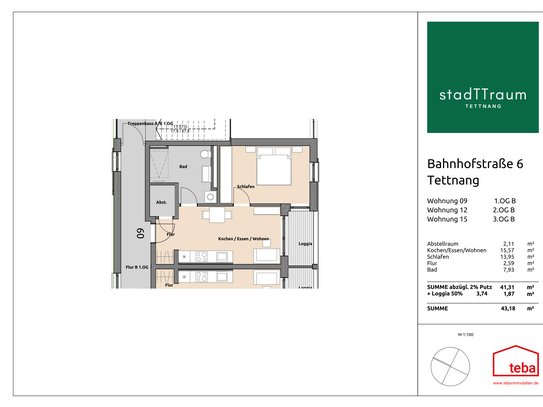 Neubauprojekt "stadTTraum" Leben wo andere Urlaub machen