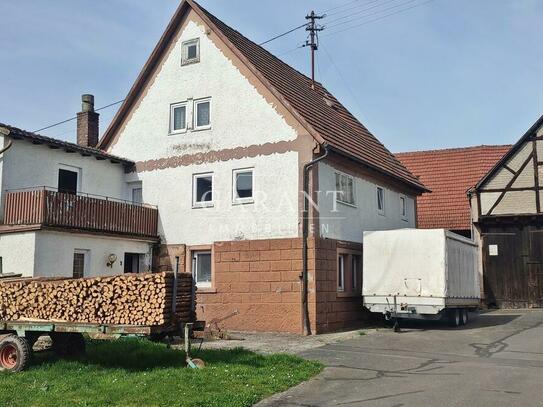 ***Bauernhaus mit Scheune auf dem ruhigen Land***