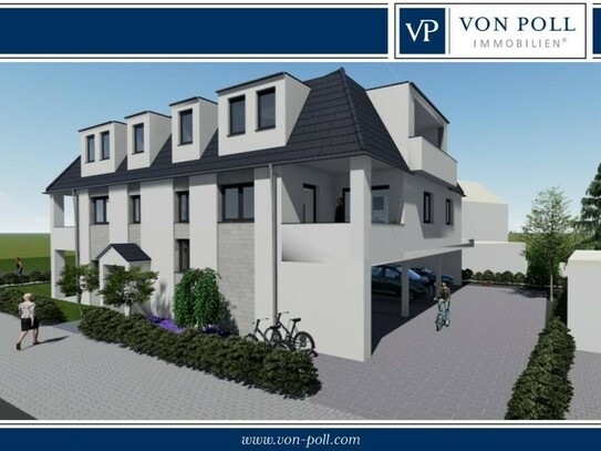 Neubau Dachgeschosswohnung | KfW 40 | ca. 68 m² | 2ZKB | Balkon | Fahrstuhl | Carport | Zentrum