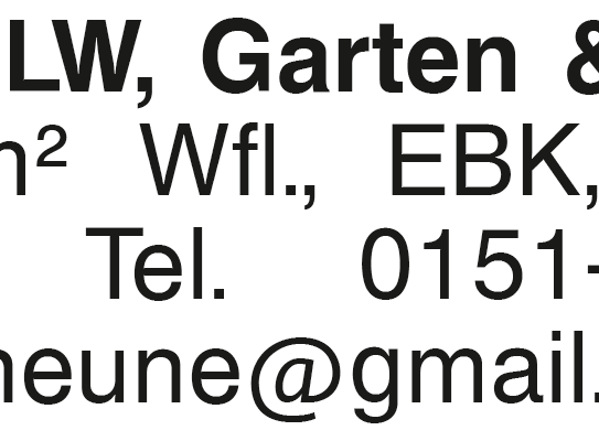 EFH mit ELW, Garten & Scheune