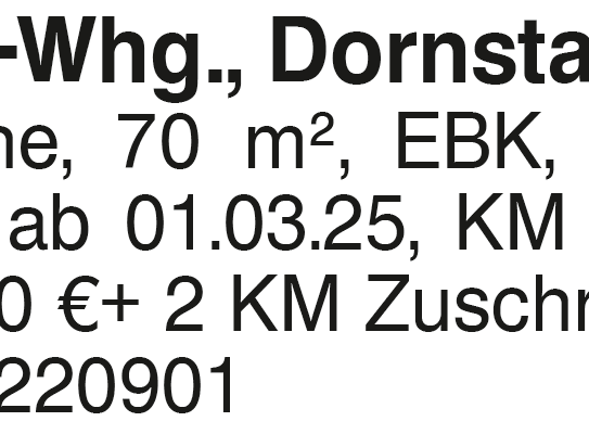 2,5-DG-Whg., Dornstadt-OT