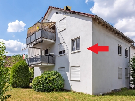 Gut vermietete 4-Zi.Whg. mit Balkon, Keller und Garage in ruhiger Lage von Rudersberg!