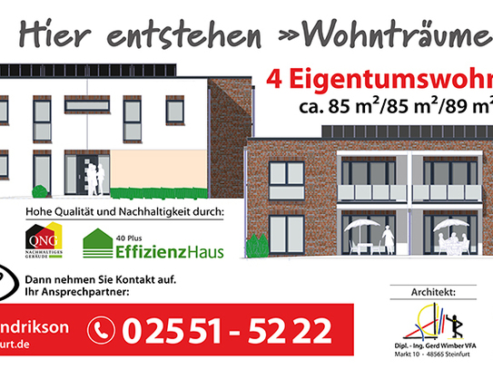 Borghorst: 4 ETW a. 89 + 85m² ERSTBEZUG