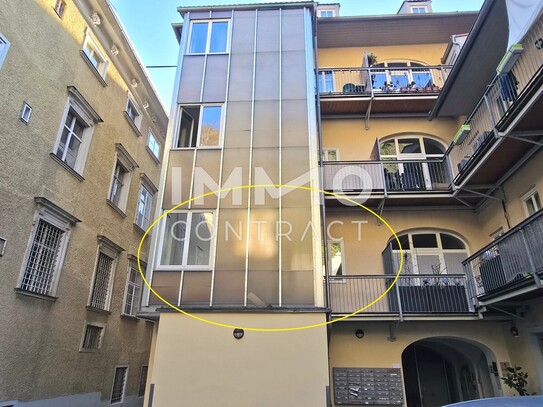 INNENSTADTLAGE: 3 Zimmer Wohnung mit getrennter Küche und Balkon in Innenhoflage - Sackstraße 24 / Top 01