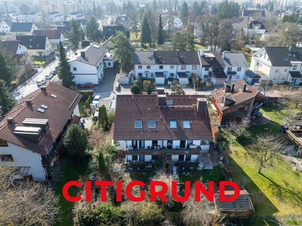 Aubing - Gemütliche Dachgeschoss-Maisonette mit ruhigem Balkon und Blick ins Grüne