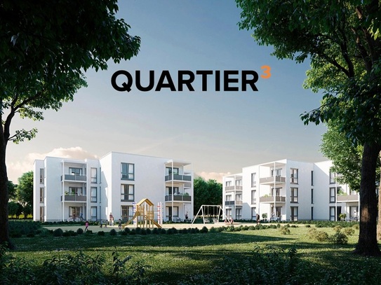 QUARTIER³ - 4 Zi. Neubauwohnung mit Balkon