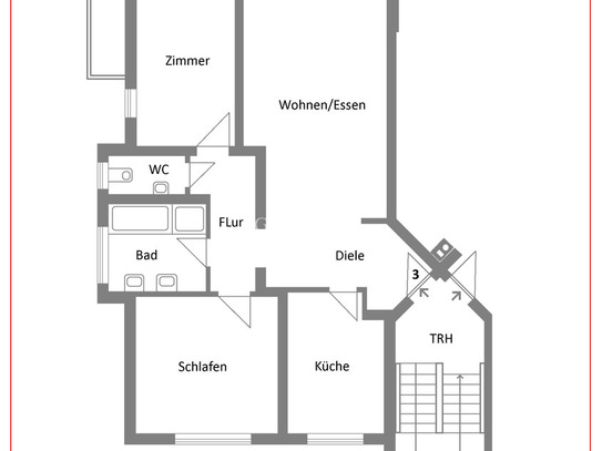 3 Zimmer-Wohnung zum Verkauf!