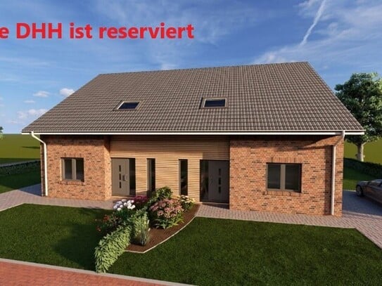 RESERVIERT! Neubau DHH 5 ZKB, G-WC, AR, Terrasse in Petersfehn