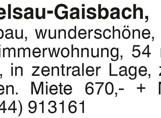 2-Zi.-Whg. Künzelsau-Gaisbach