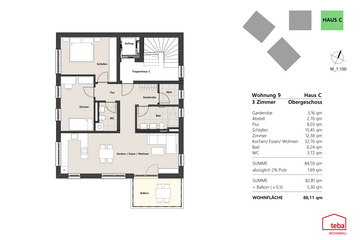 Wohnung 9 - 1.OG Haus C