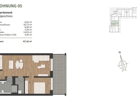 Wohnen am Urwald - 17 moderne Eigentumswohnungen in Neuenburg - Wohnung 5