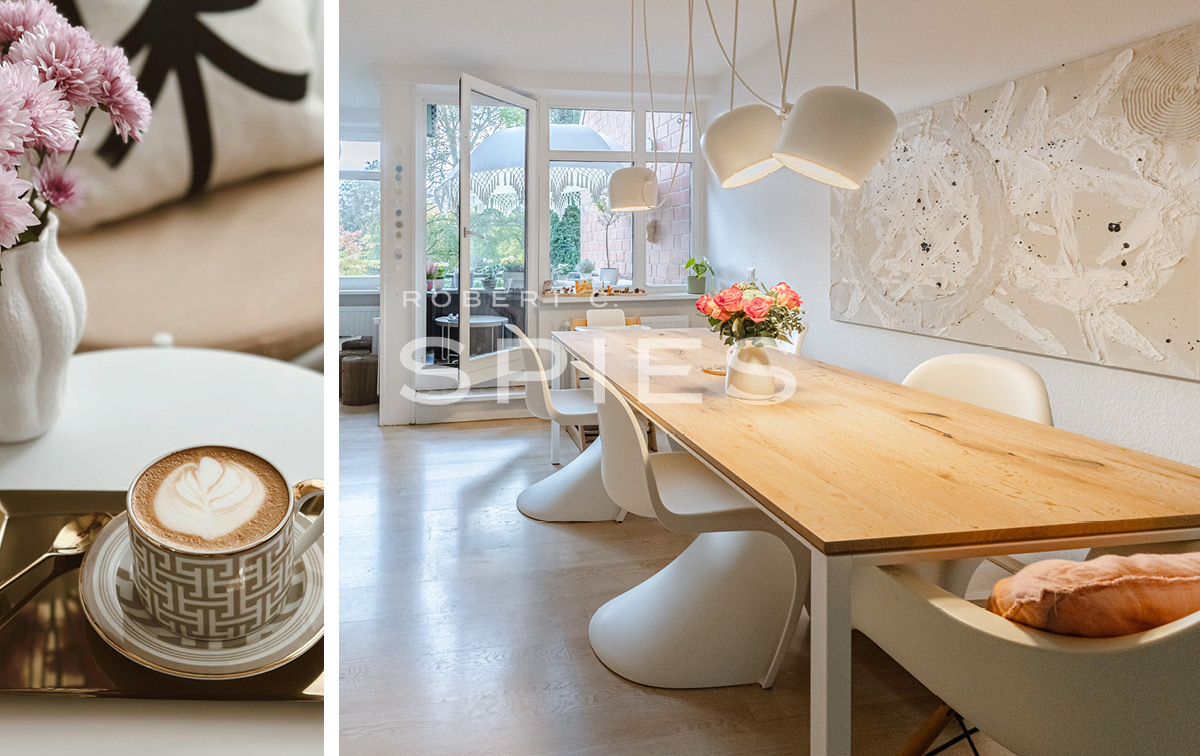 Exklusive Maisonettewohnung im Grünen mit Parkblick in Oberneuland