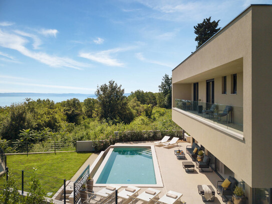 Moderne Villa mit Meerblick an der Ostküste Istriens