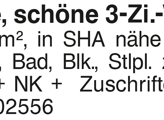 schöne 3- Zimmer Wohnung