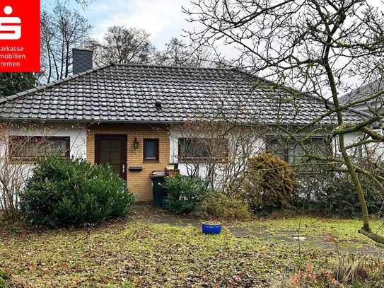 Charmantes Renovierungsprojekt in grüner Oase: Bungalow in Bremen Borgfeld