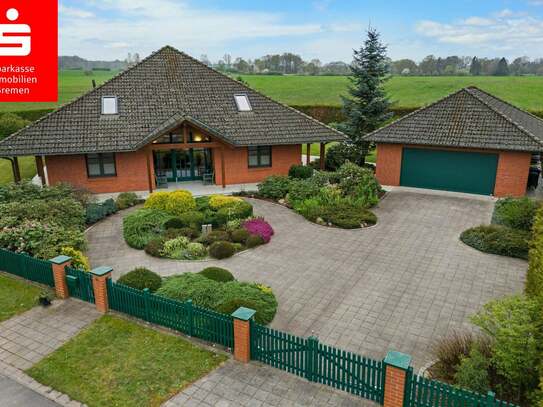 Niedersachsen-Visselhövede: Architektenhaus mit Doppelgarage und großzügigem Garten in ruhiger Lage