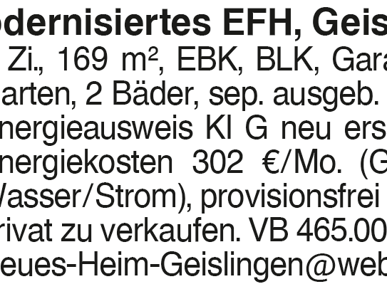 EFH Geislingen