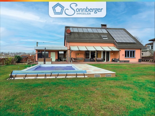 SONNENSTUND – Einfamilienhaus mit großem Garten, Doppelgarage und Pool in Enns