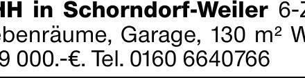 DHH in Schorndorf-Weiler 6-Zi-, Nebenräume, Garage, 130 m² Wfl., 539 000.-€....