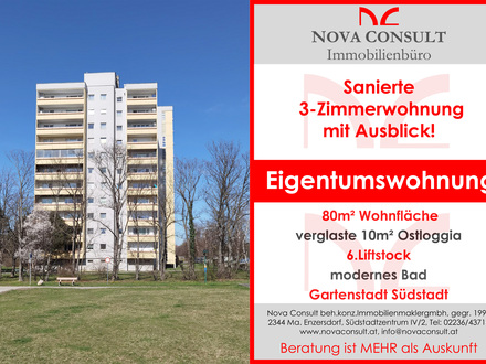 Sanierte 3-Zimmerwohnung mit Ausblick!