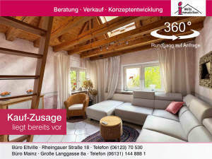 **Tiny-House in Top-Lage von Wiesbaden** originelle Maisonette-Wohnung mit Dachterrasse, Gartenanteil und Hof