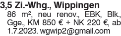 3,5 Zi.-Whg., Wippingen
