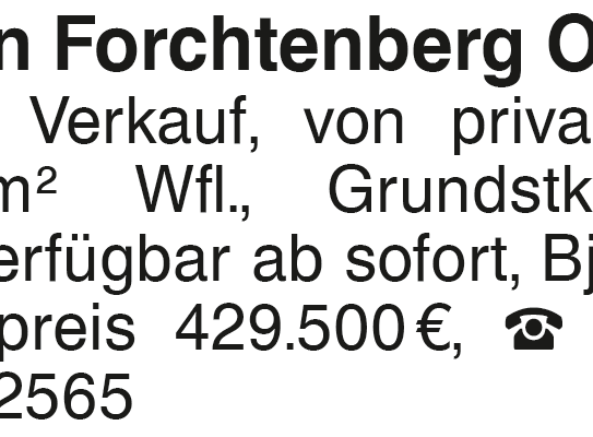 EFH in Forchtenberg OZ zu verkaufen