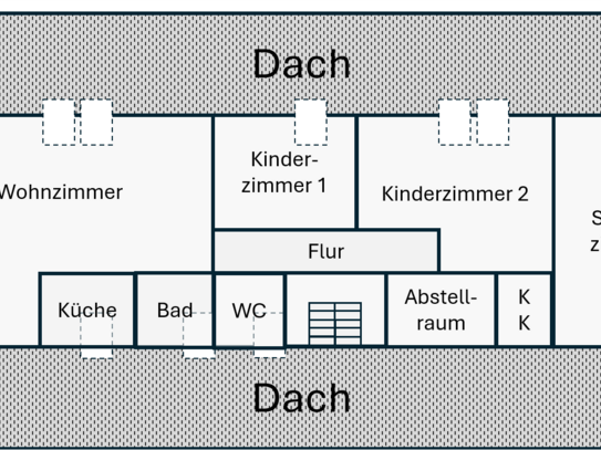 Sonnige 4 Zimmer DG Whg Bielefelder Osten