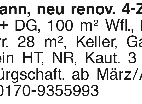 St. Johann, neu renov. 4-Zi.-Whg.