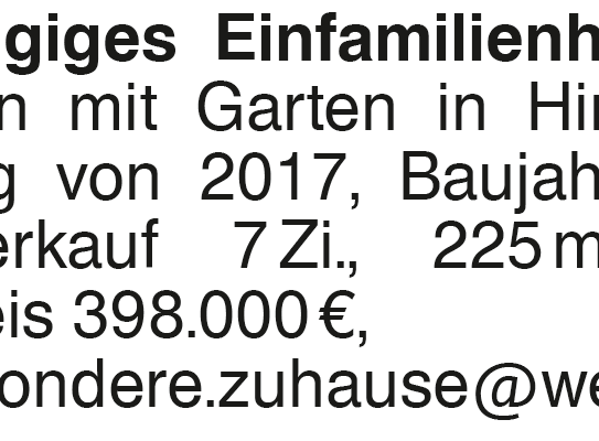 Großzügiges Einfamilienhaus im Ortskern mit Garten in Hirrlingen, Heizung von 2017, Baujahr 1984, Privatverkauf